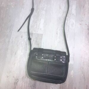 Rag & Bone Mini Pile Bag (Black leather with gold accents)